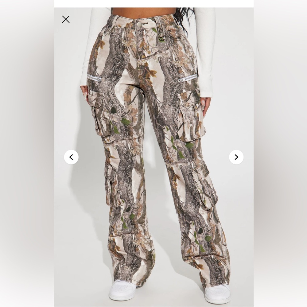 Sneak Attack Camo Cargo Jean - Taupe/combo